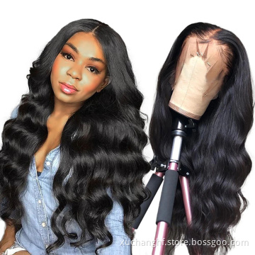 longest 40 inch raw 13x6 body wave transparent hd 360 lace frontal brazilian preplucked body short full lace human hair wigs
